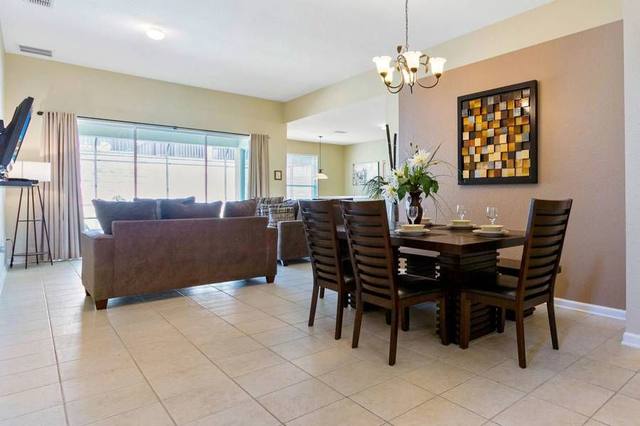 Dining and living area at Disney Villa Dreams